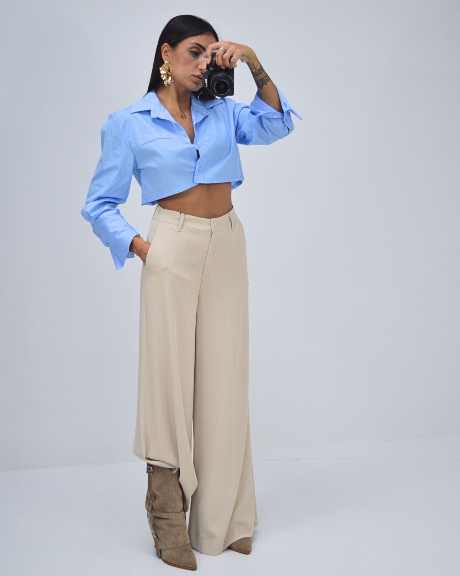 CAMICIA CROP
